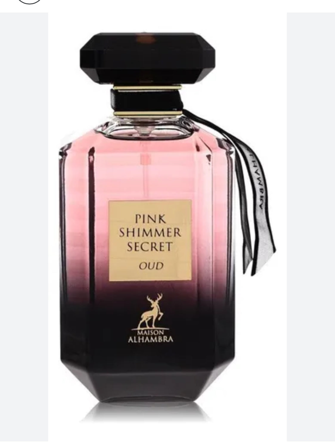 Oud secreto con brillo rosa de Maison Alhambra