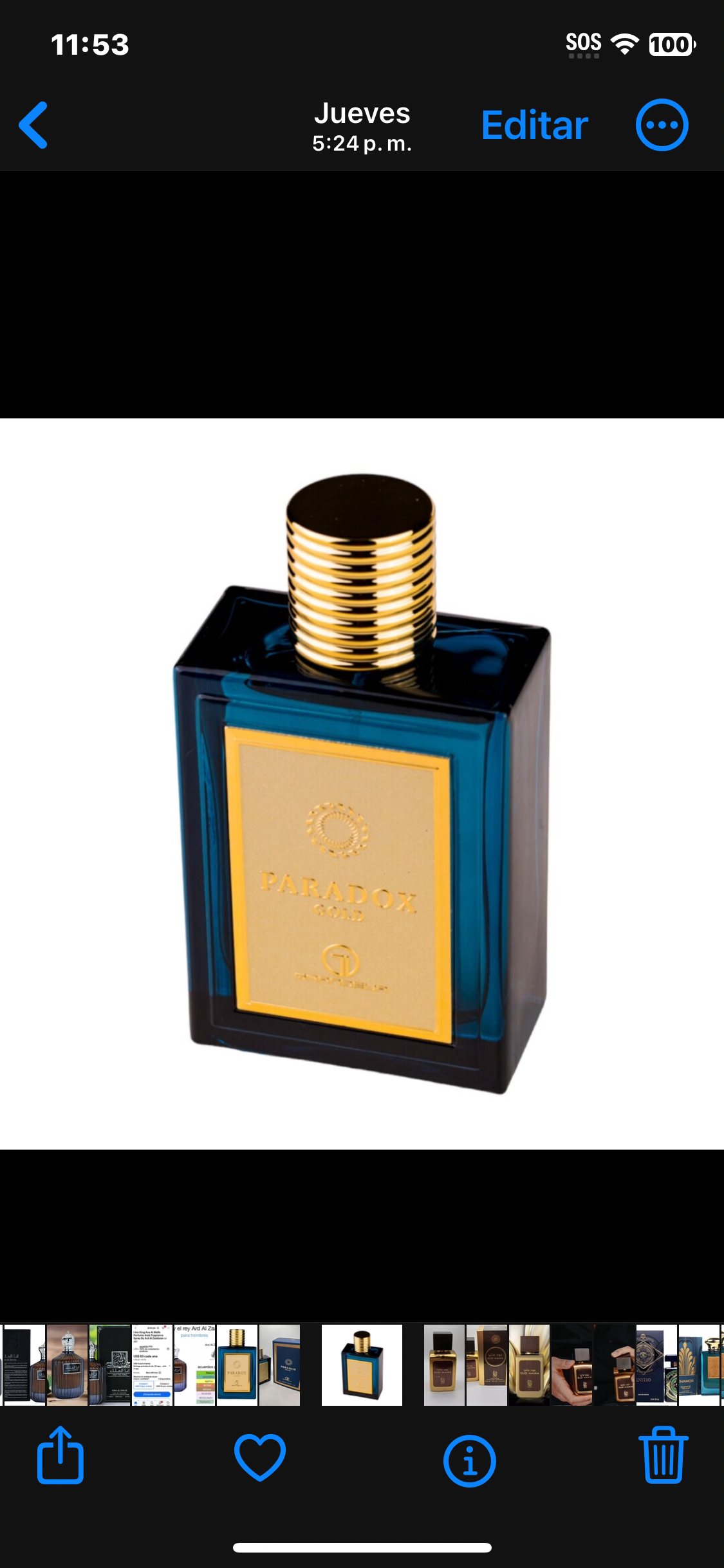 Perfume Elite Paradox Gold Grandeur